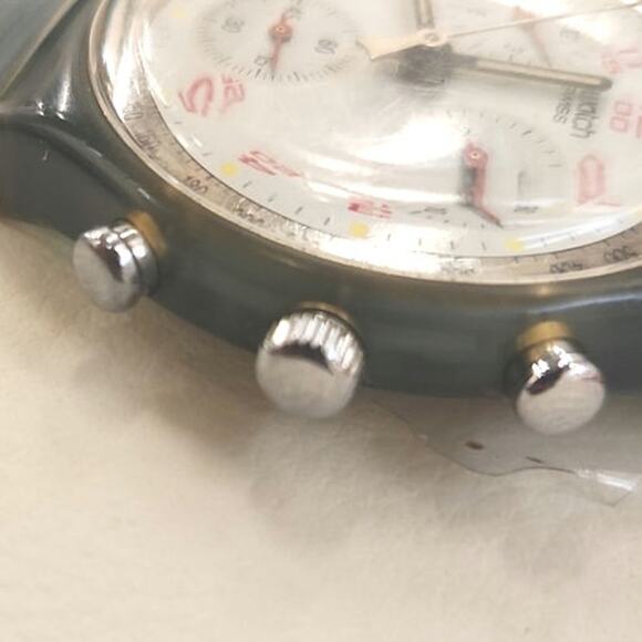 Swatch JFK SCN103 1992 Chronograph watch with replaced strap and battery READ - Picture 8 of 9